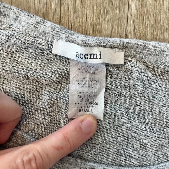 Womens Acemi Grey 3/4 Sleeve Top - S - Picture 5 of 5